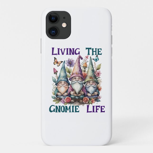 Das Gnom Leben leben Case-Mate iPhone Hülle (Rückseite)