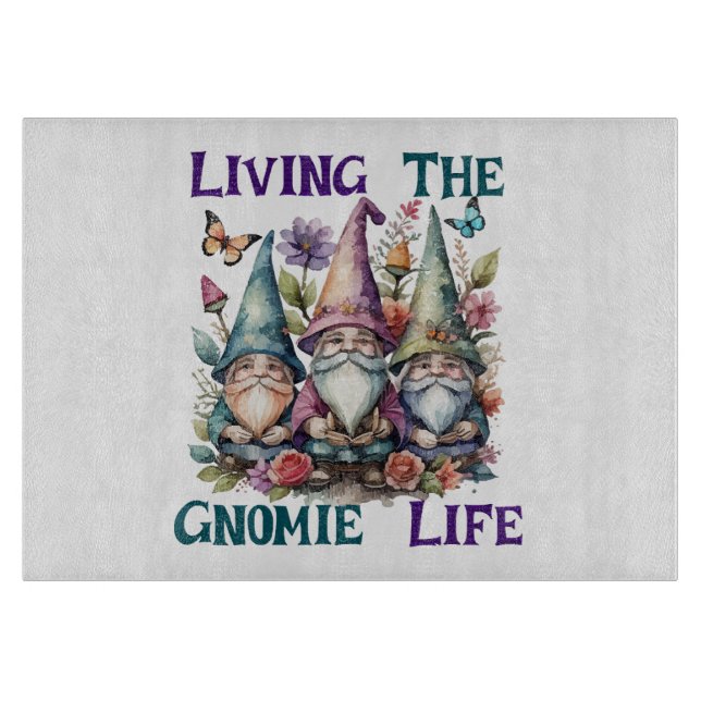 Das Gnomeleben leben Schneidebrett (Vorderseite)
