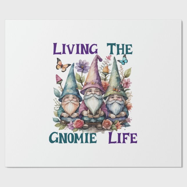 Das Gnomleben leben Geschenkpapier (Flach)