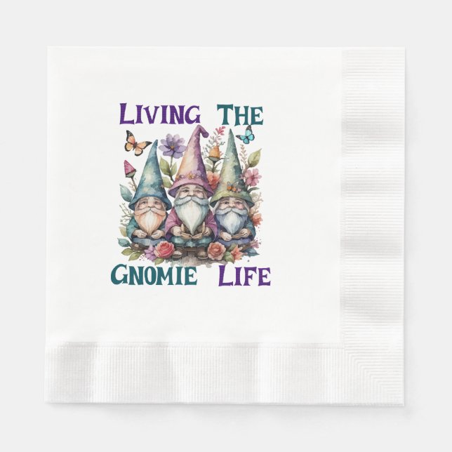 Das Gnomleben leben Serviette (Vorderseite)