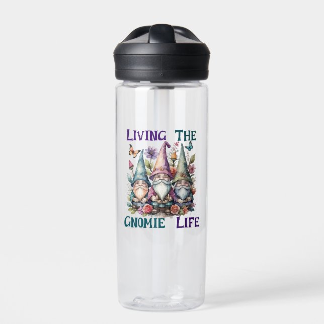 Das Gnomleben leben Trinkflasche (Vorderseite)