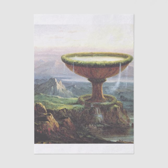 Das Goblet des Titan von Thomas Cole Seidenpapier (Vorderseite)