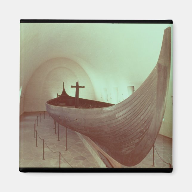 Das Gokstad-Langschiff (Holz) Magnet (Vorne)