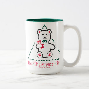 Das Gold Weihnachtsdachboden Tasse-Dummköpfe, Zweifarbige Tasse