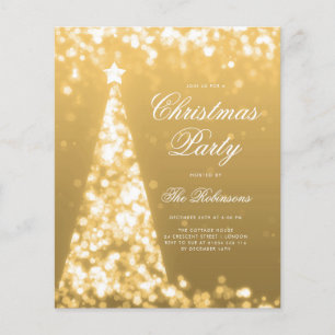 Das "Gold Winter Christmas Tree Invite Program" Flyer