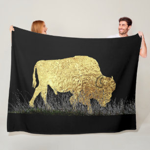 Das Golden Buffalo Fleece Blanket