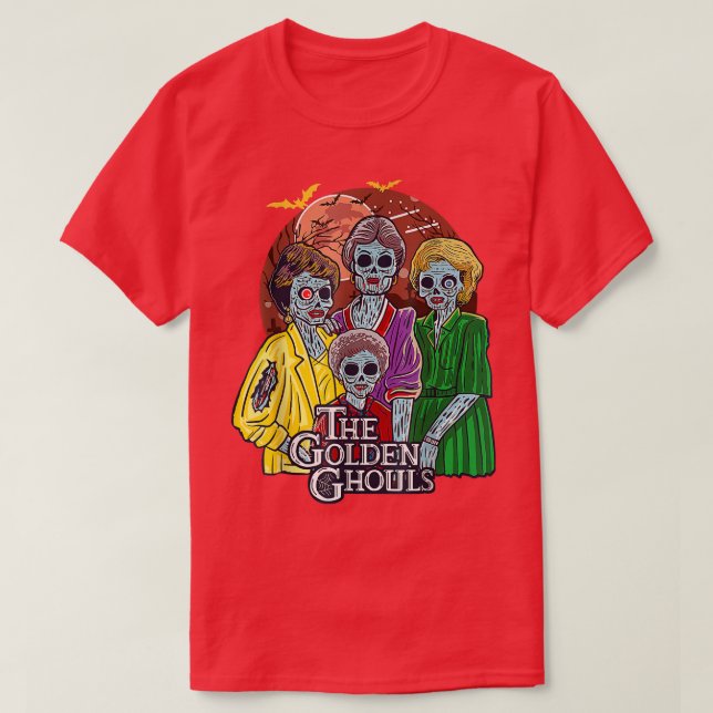 Das Golden Ghouls Halloween T 276 T-Shirt (Design vorne)