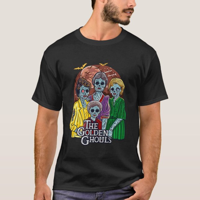Das Golden Ghouls Halloween T-Shirt (Vorderseite)