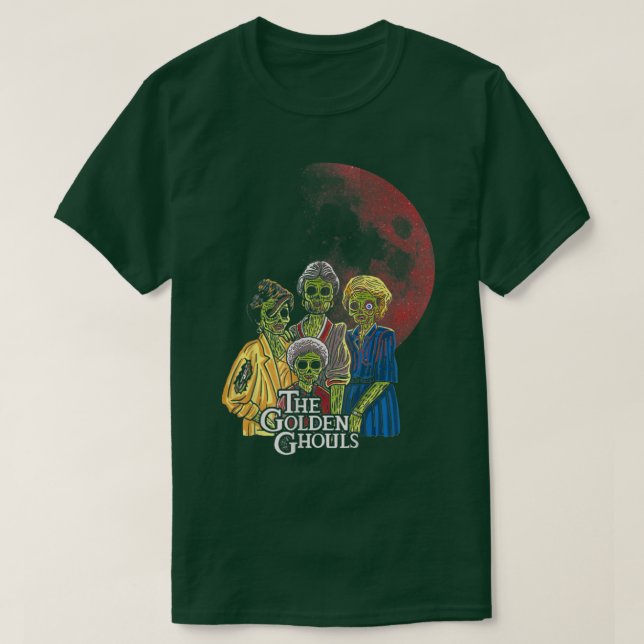 Das Golden Ghouls Halloween Zombie Inspirierte Art T-Shirt (Design vorne)