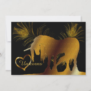 Das goldene Einhorn Einladung