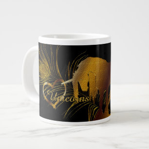 Das goldene Einhorn Jumbo-Tasse