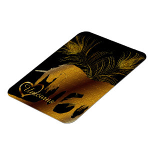 Das goldene Einhorn Magnet