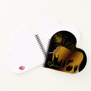 Das goldene Einhorn Notizbuch