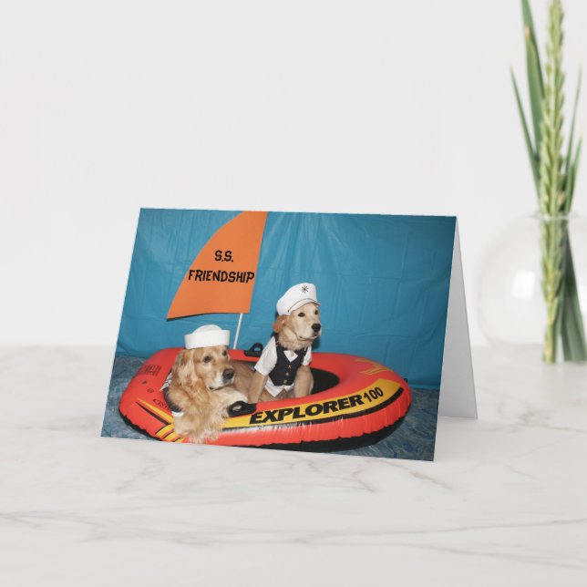 Das goldene Freundschafts-Boot Karte (Vorderseite)