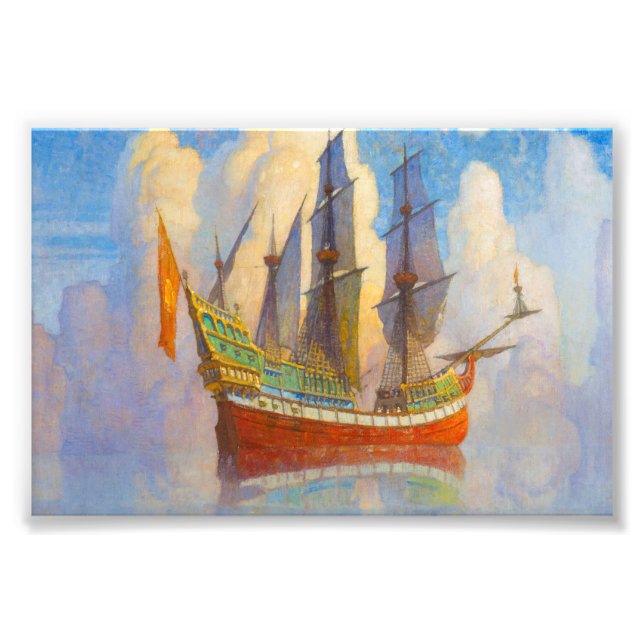 Das goldene Galleon von Newell Convers Wyeth Fotodruck (Vorne)