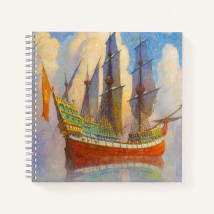 Das goldene Galleon von Newell Convers Wyeth Notizbuch