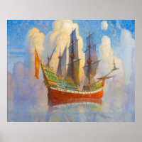 Das goldene Galleon von Newell Convers Wyeth