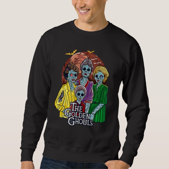 Das goldene GhoulHalloween Sweatshirt (Vorderseite)