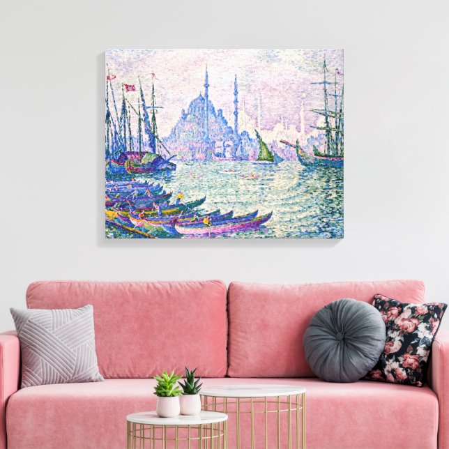 Das goldene Horn, Minarett | Paul Signac | Leinwanddruck (Insitu (Wohnzimmer))