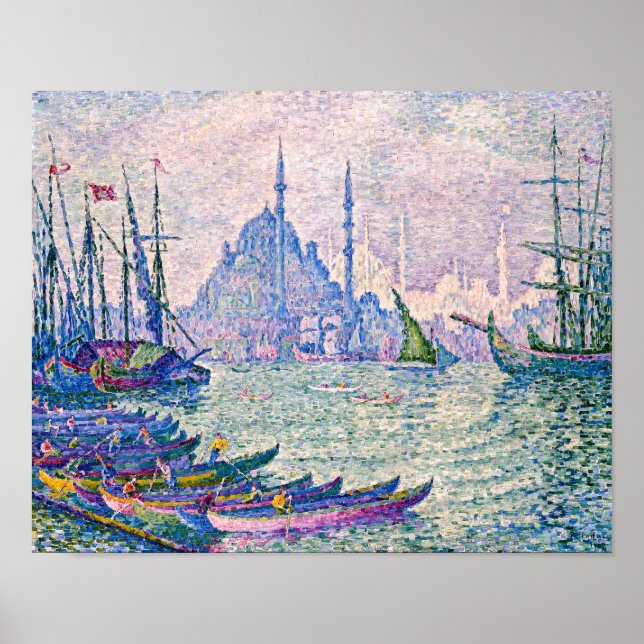 Das goldene Horn, Minarett | Paul Signac | Poster (Vorne)