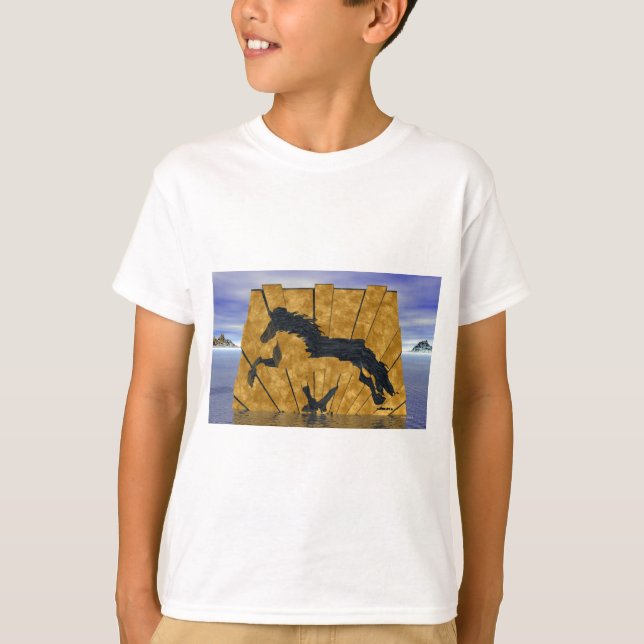 Das goldene Island T-Shirt (Vorderseite)
