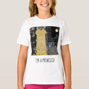 Das goldene Kleid "ich bin eine Prinzessin" Rüsch T-Shirt