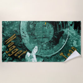 Das goldene Nugget Trap Beach Handtuch