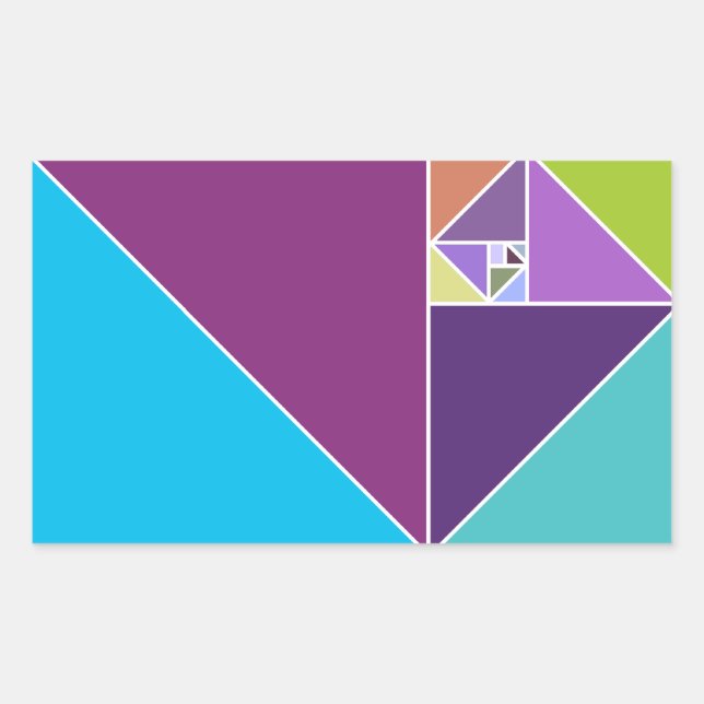 Das goldene Verhältnis Rechteckiger Aufkleber (Vorderseite)