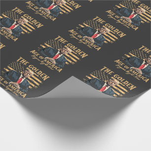 Das goldene Zeitalter Amerikas beginnt jetzt Geschenkpapier