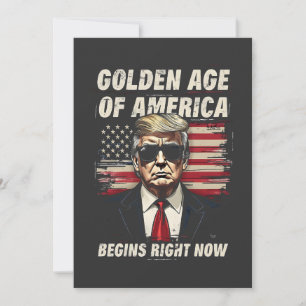 Das goldene Zeitalter Amerikas beginnt jetzt mit T Ankündigung