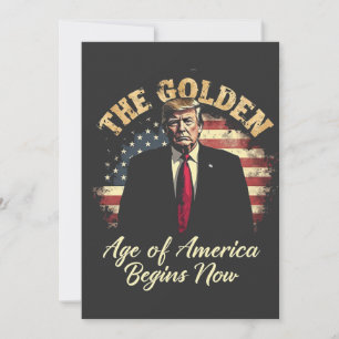 Das goldene Zeitalter Amerikas beginnt jetzt mit T Einladung
