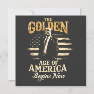 Das goldene Zeitalter Amerikas beginnt jetzt mit T Einladung