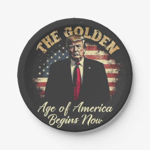 Das goldene Zeitalter Amerikas beginnt jetzt mit T Pappteller