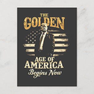 Das goldene Zeitalter Amerikas beginnt jetzt mit T Postkarte