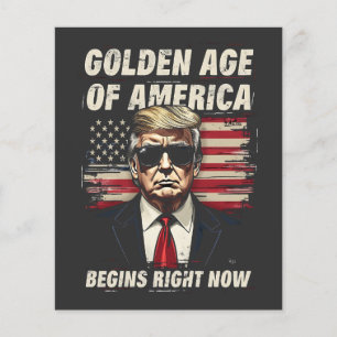 Das goldene Zeitalter Amerikas hat jetzt begonnen Flyer