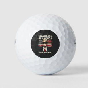 Das goldene Zeitalter Amerikas hat jetzt begonnen Golfball