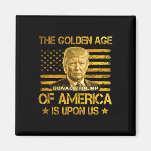 Das goldene Zeitalter Amerikas ist bei uns Lustig  Magnet