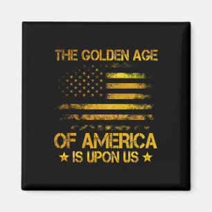 Das goldene Zeitalter Amerikas ist bei uns Lustig  Magnet
