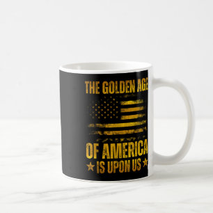 Das goldene Zeitalter Amerikas steht auf dem sonni Kaffeetasse
