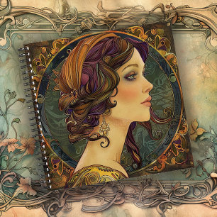 Das goldene Zeitalter der Gnade Art Nouveau Notizbuch