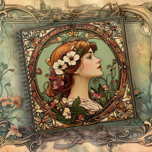 Das goldene Zeitalter der Grace Art Nouveau Notizbuch