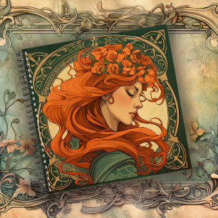 Das goldene Zeitalter der Grace Art Nouveau Notizbuch