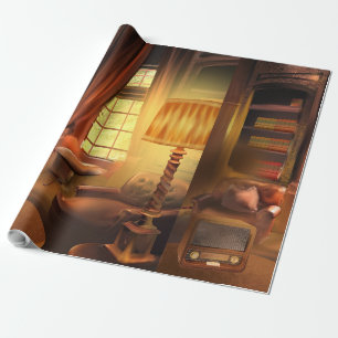 Das goldene Zeitalter des Radios Geschenkpapier