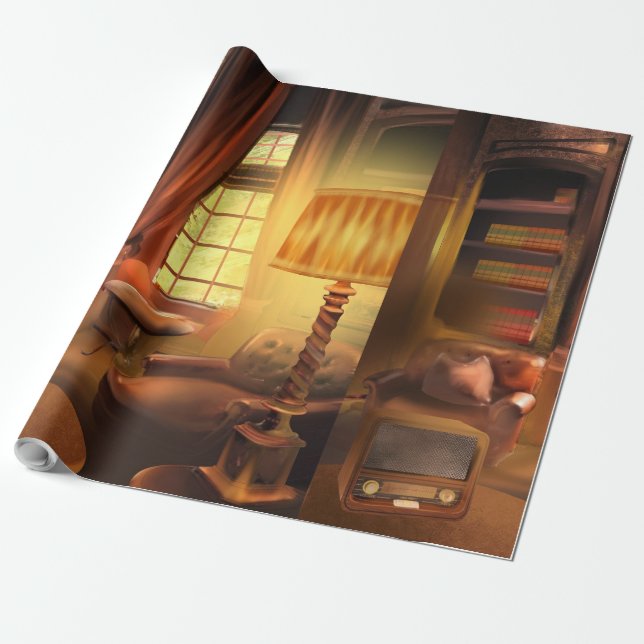 Das goldene Zeitalter des Radios Geschenkpapier (Ungerollt)