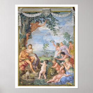 Das goldene Zeitalter (Fresko) Poster