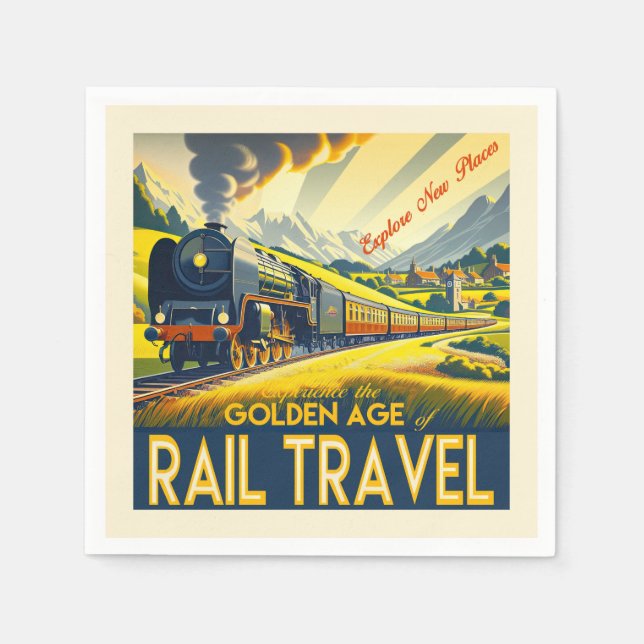 Das goldene Zeitalter - grenzt an Serviette (Vorderseite)