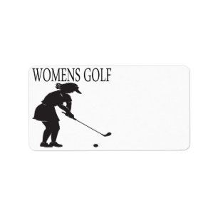 Das Golf der Frauen Adressaufkleber