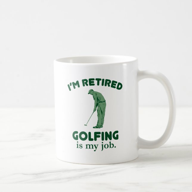 Das Golf spielen ist mein Job Tasse (Rechts)
