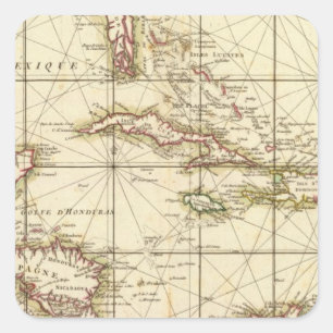 Das Golf von Mexiko Quadratischer Aufkleber