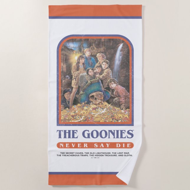Das Goonies Treasure Anniversary Poster Strandtuch (Vorderseite)